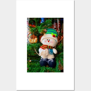 Snowman Christmas Xmas Tree Decoration Posters and Art